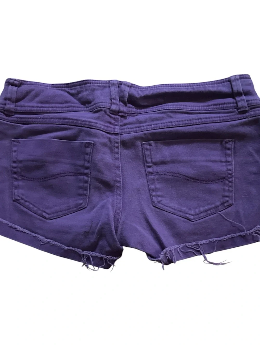 Stylein Purple Distressed Denim Shorts